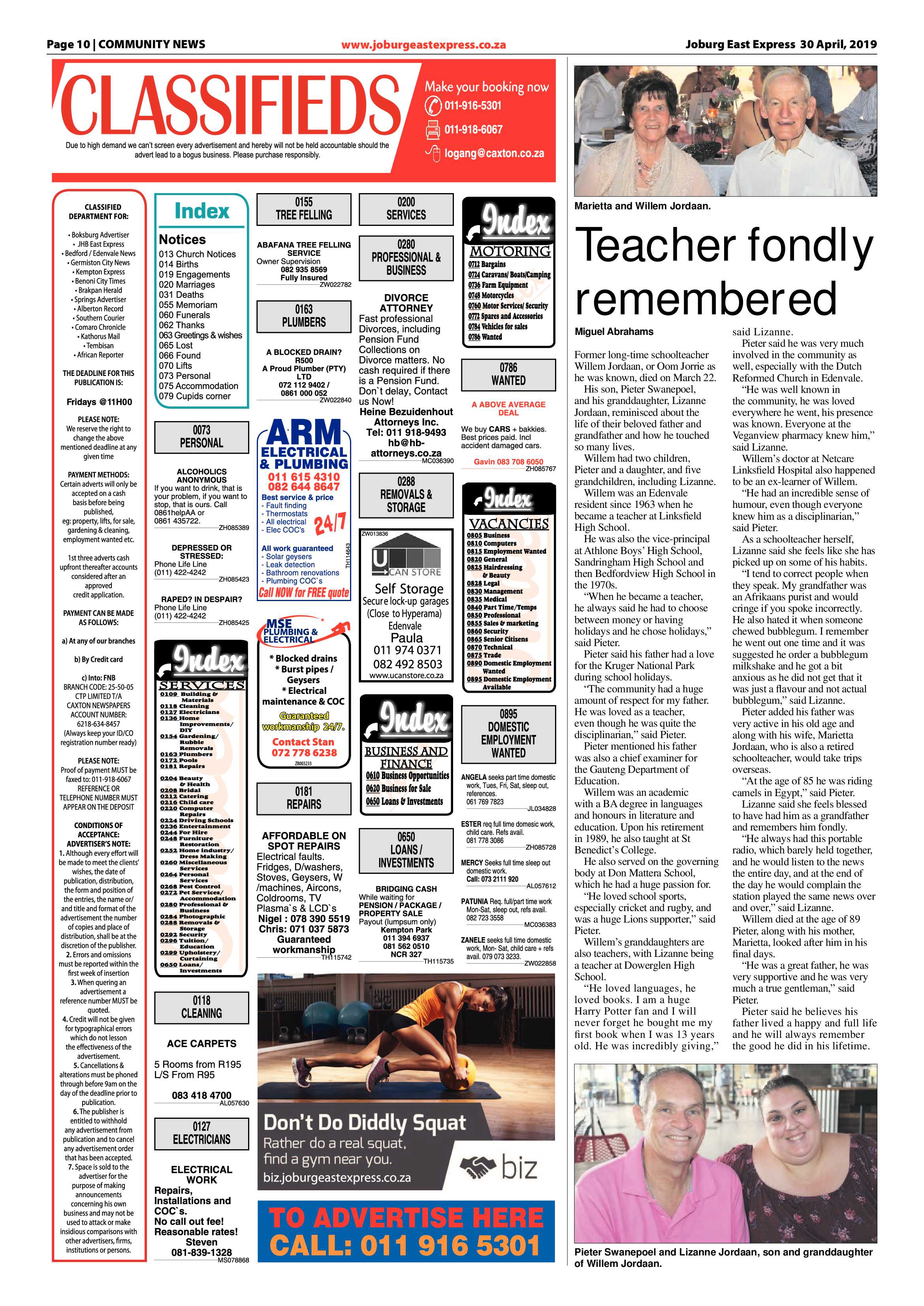 Joburg East Express 30 April 2019 page 10