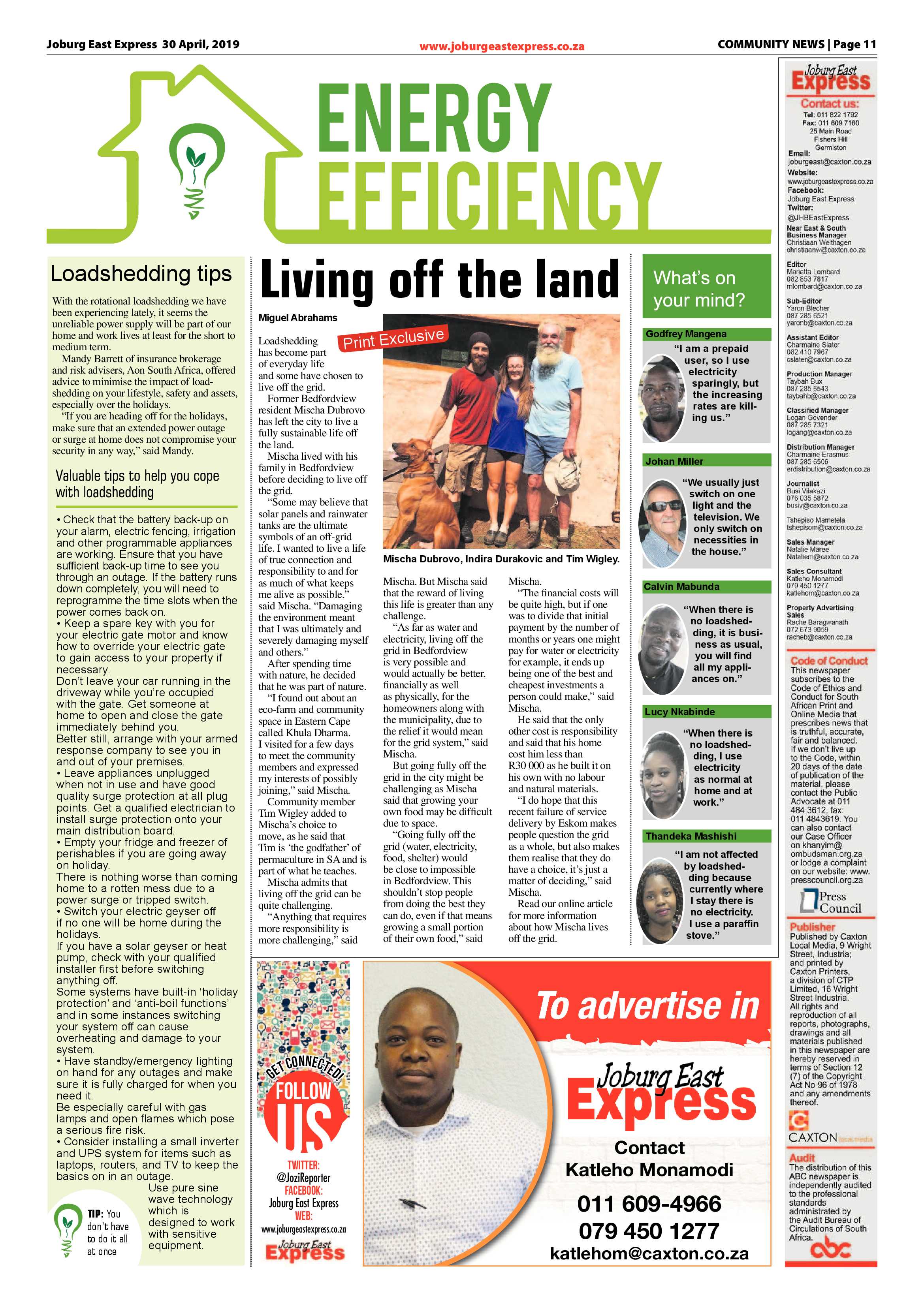 Joburg East Express 30 April 2019 page 11