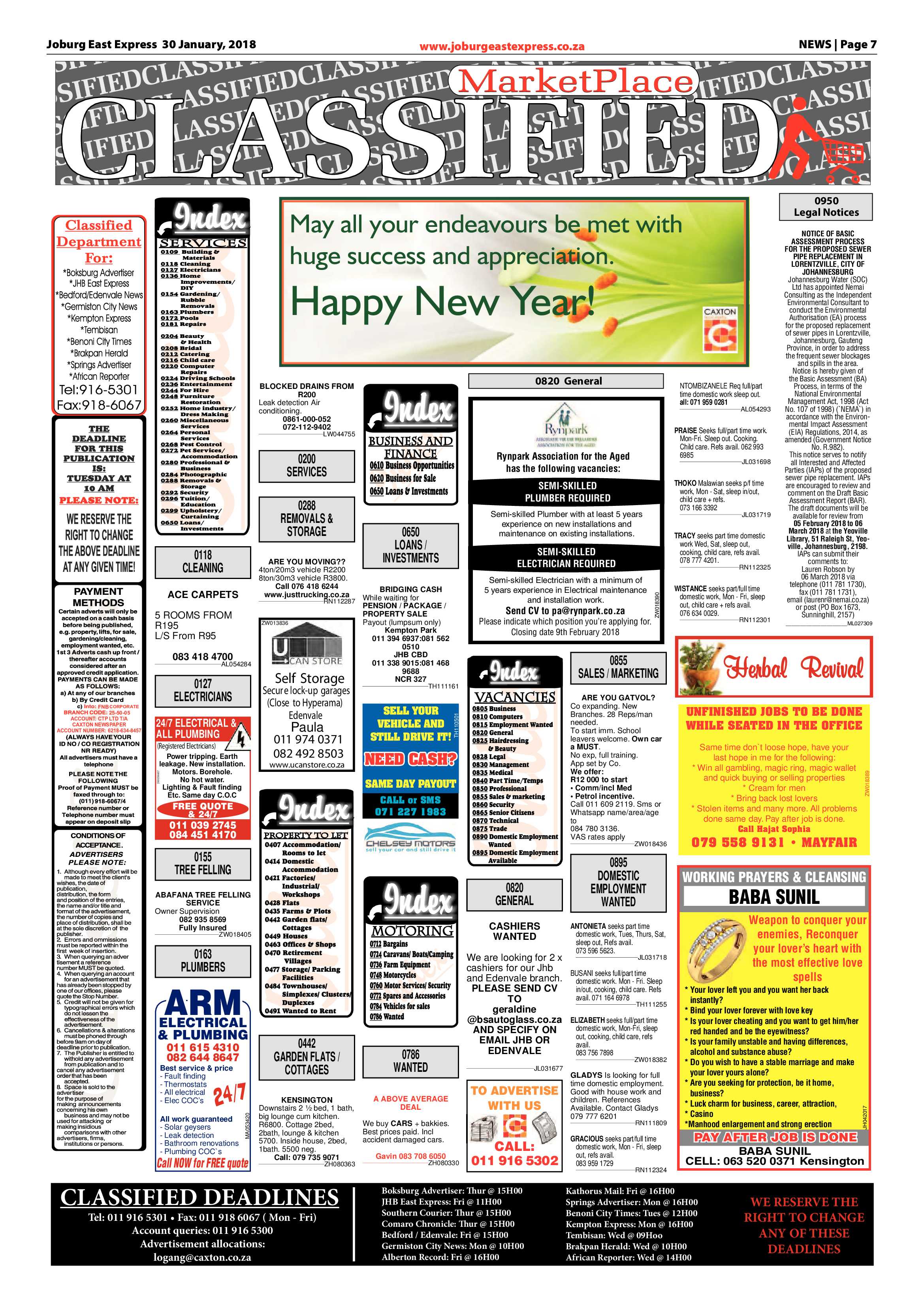 Joburg East Express 30 January 2018 page 7