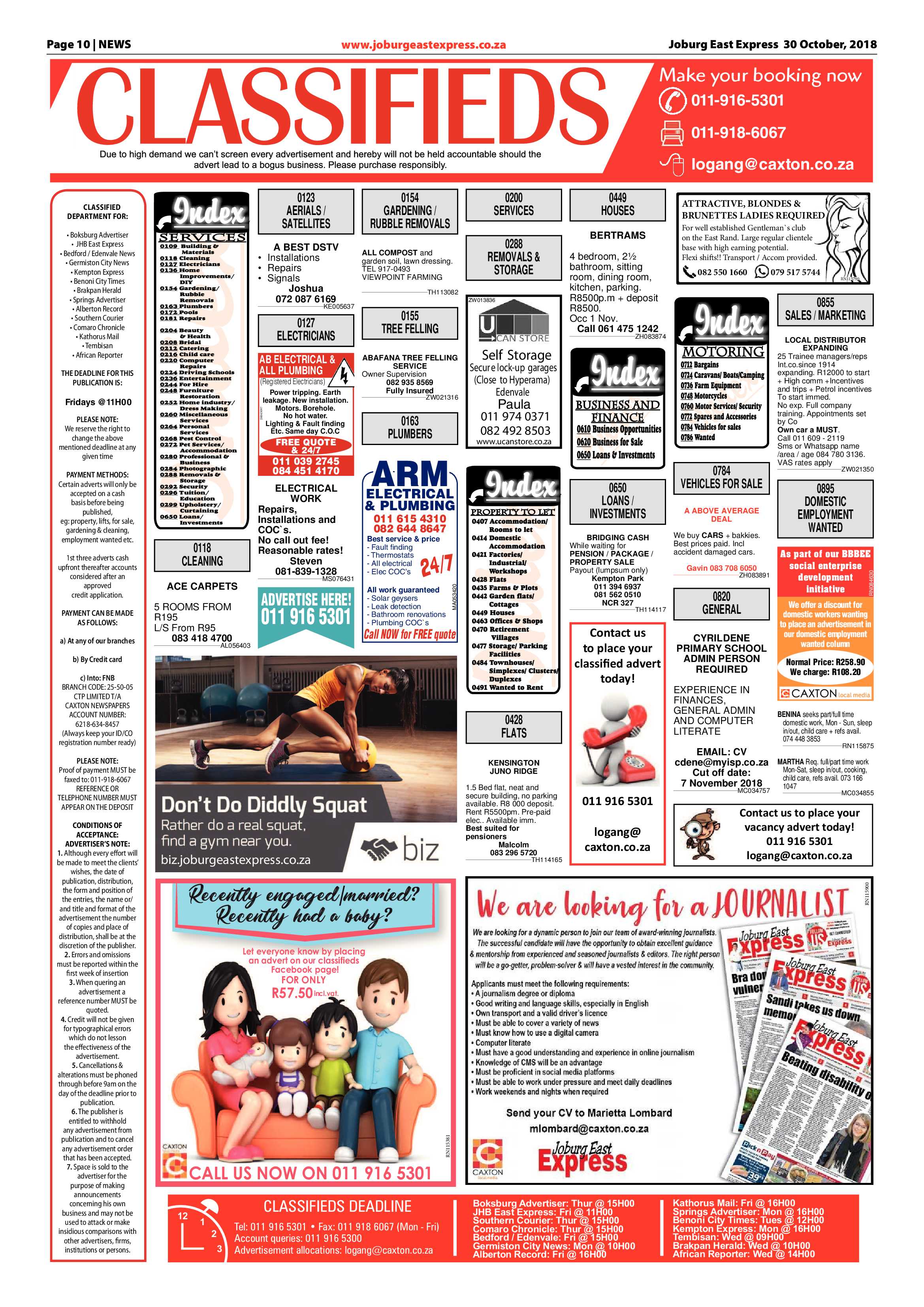 Joburg East Express 30 October 2018 page 10