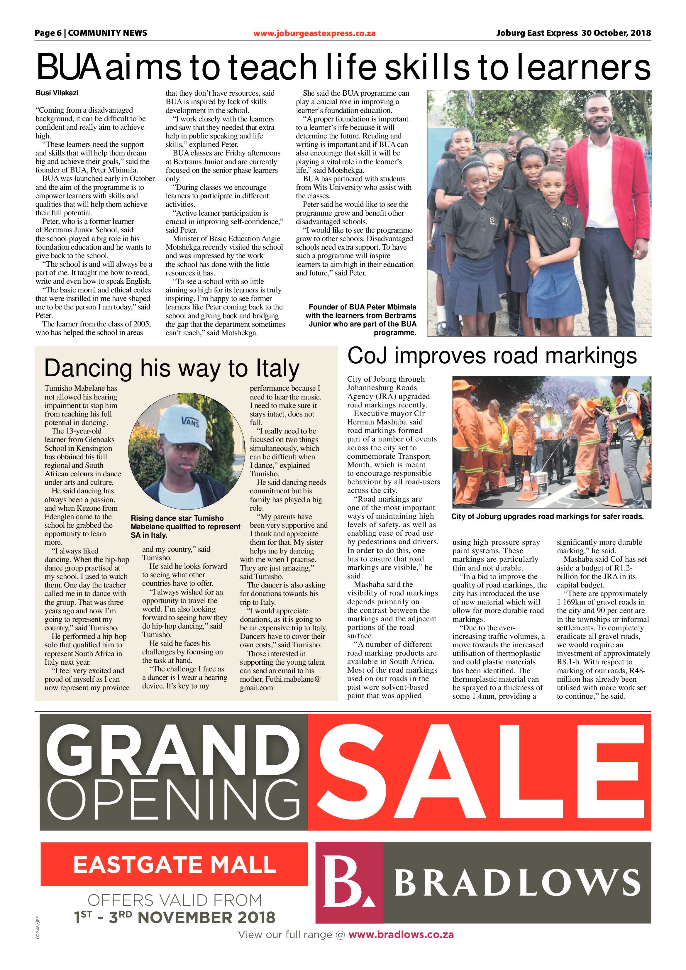 Joburg East Express 30 October 2018 page 6