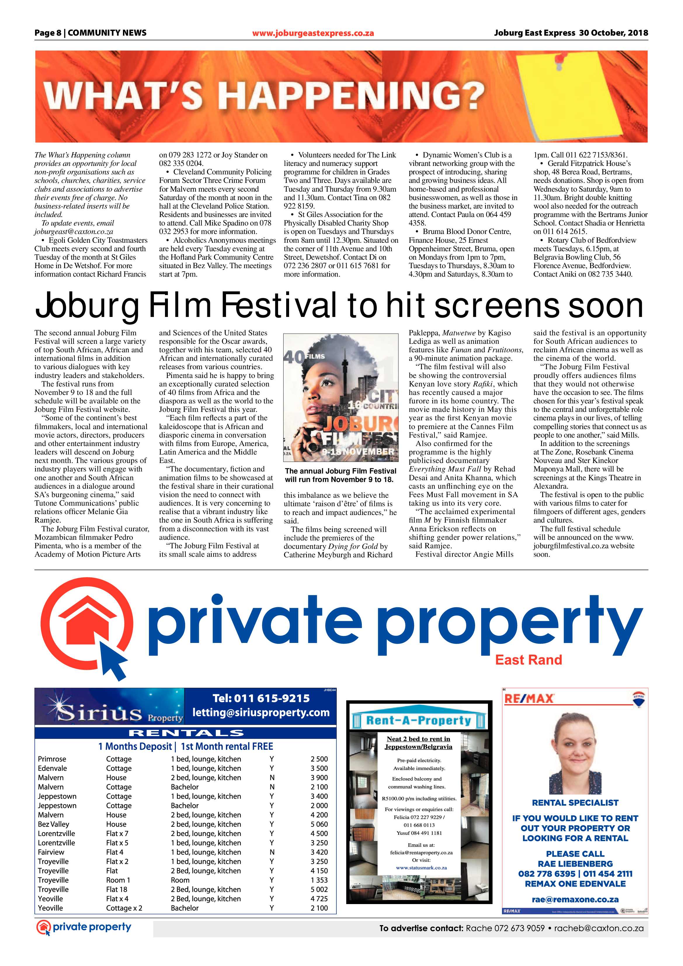 Joburg East Express 30 October 2018 page 8