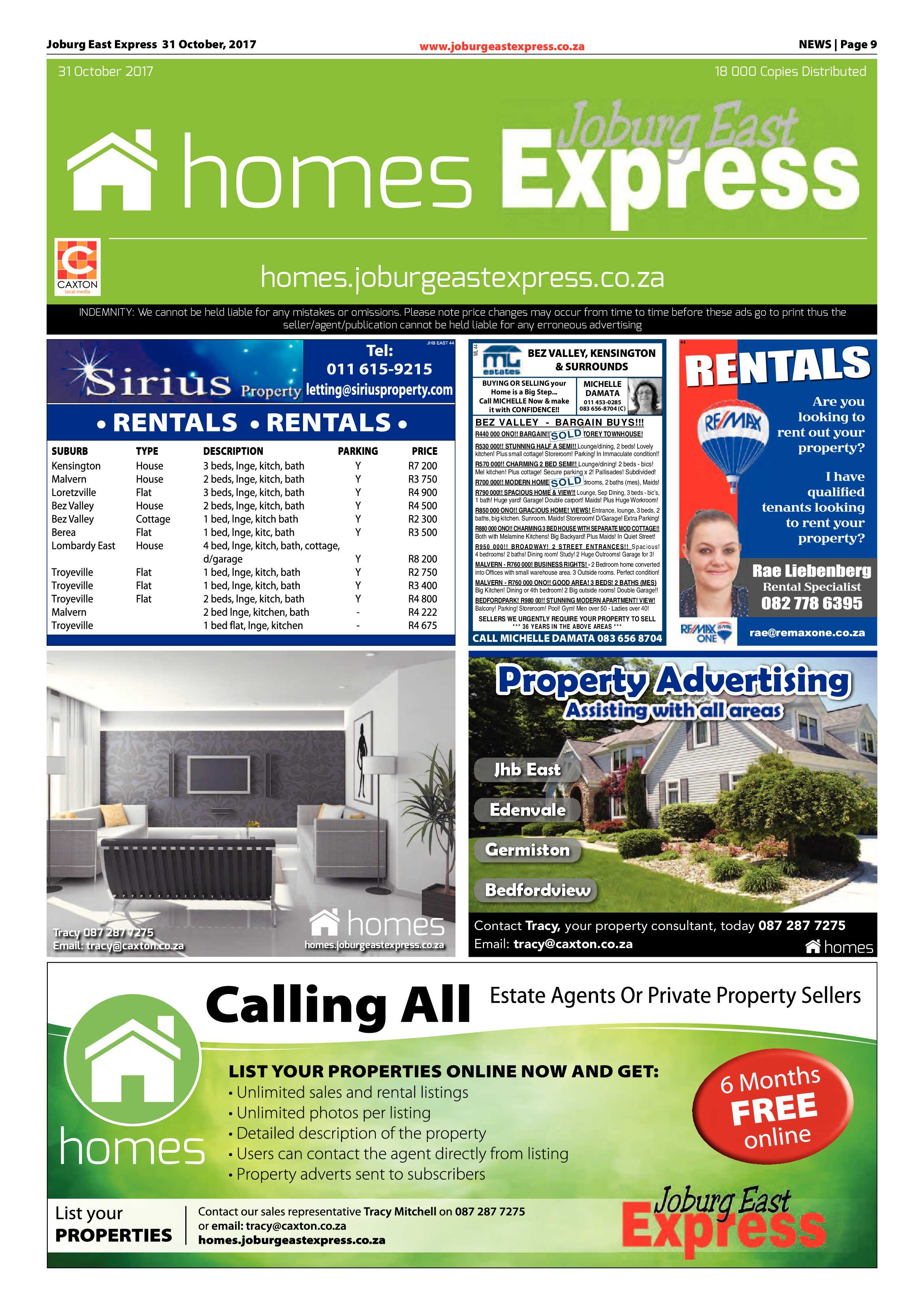 Joburg East Express 31 October 2017 page 9