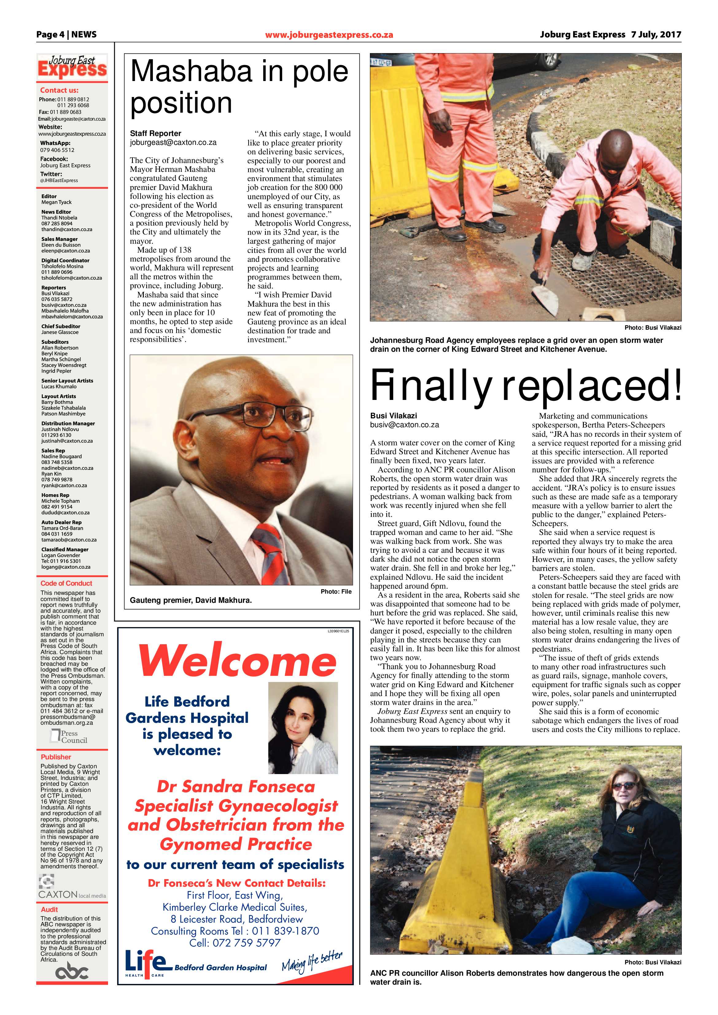 Joburg East Express 7 July 2017 page 4
