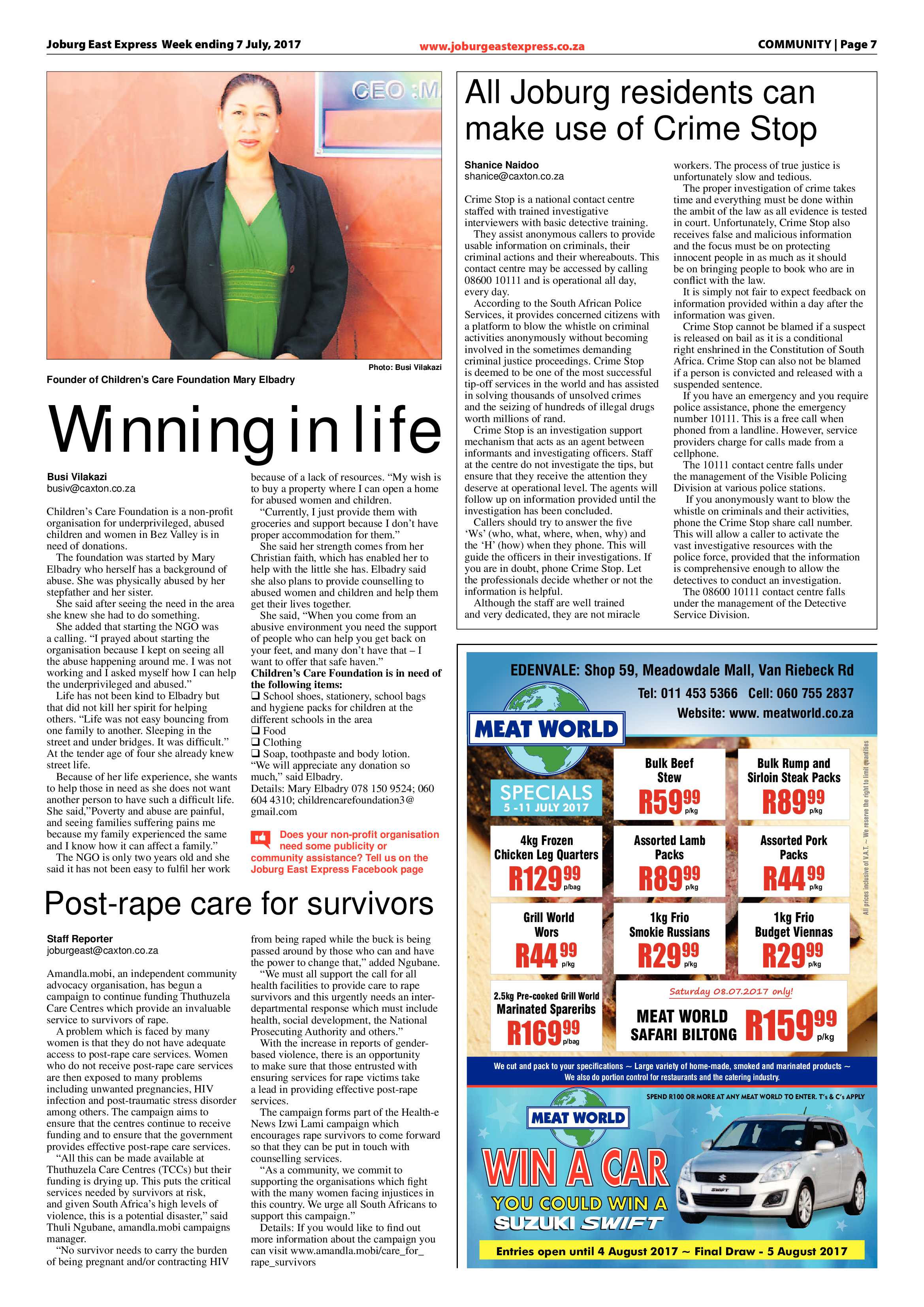 Joburg East Express 7 July 2017 page 7